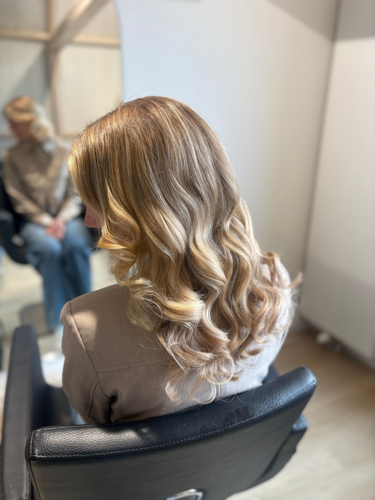 Warme blonde highlights